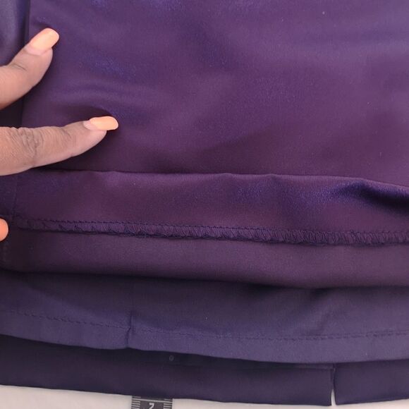 David Bridal Ladies Strapless Ruffle Mini  Dress 6 Purple - Picture 16 of 16